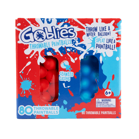 Goblies Throwable Paintball Dual Pack Red/Blue 80 count