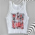 thumbnail image 5 of Ropa femenina Kpop, ropa de los 90, top corto vintage, ropa grunge para mujer, camisetas Y2k, camisetas para mujer, camisetas para bebé, Y2k Kitty Emo, 5 of 5