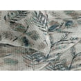 thumbnail image 3 of Ambesonne Bohemian Quilted Bedspread Set 3 Pcs, Feather Look Leaves Print, Twin, Warm Taupe Teal and Blue, 3 of 4
