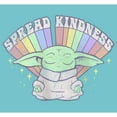 thumbnail image 2 of Girl's Star Wars: The Mandalorian Spread Kindness Rainbow  Graphic Tee Tahiti Blue Small, 2 of 4