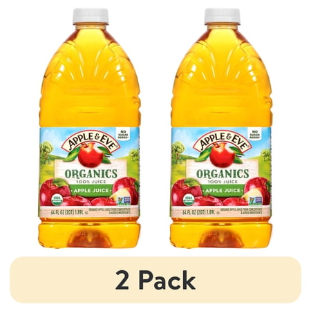 (2 pack) A&E 100% ORG Apple 64oz