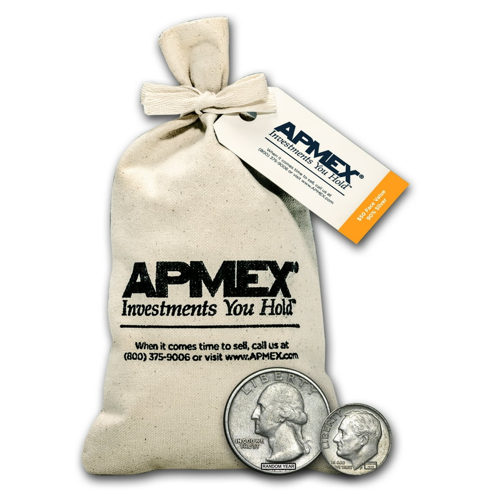 90 Silver Coins 50 FaceValue Bag