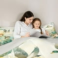 thumbnail image 5 of Manfei Pink Lotus Leaf Queen Comforter Set,Mallard Duck Bedding Sets,Country Farmhouse Lodge Bedding Comforter Set For Teens,Ultra Soft Home Decor Reversible,3 Pieces, 5 of 8