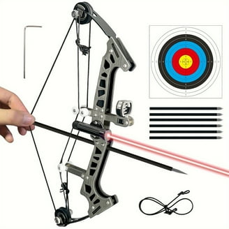 BYJCCAR Mini Bow & Arrow Set Portable for Outdoor Shooting Toy 6.9