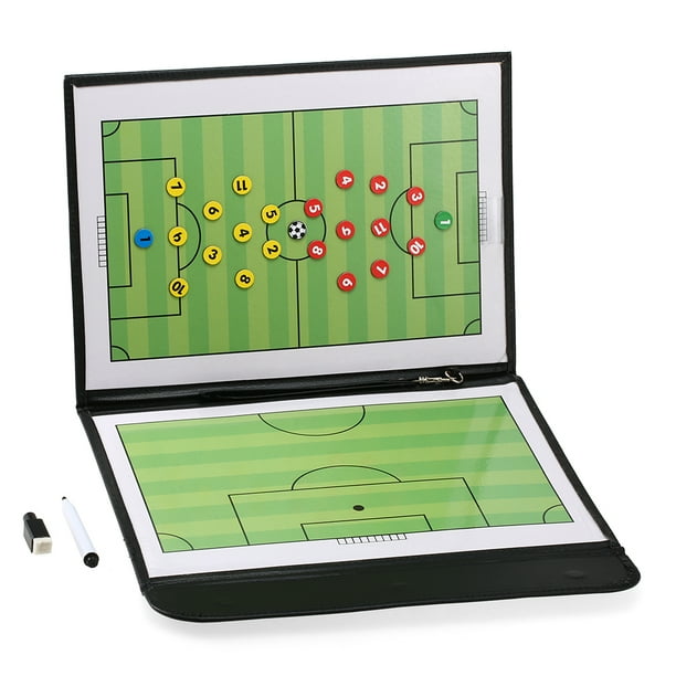 Tablero táctico de fútbol Tablero de estrategia de entrenamiento de fútbol tablero magnético plegabl TOMSHOO Tablero táctico de fútbol