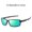 Green, variant on Mens Polarized Sports Sunglasses with Cool Mirror Lens and Strong Resin Construction for Enhanced Vision