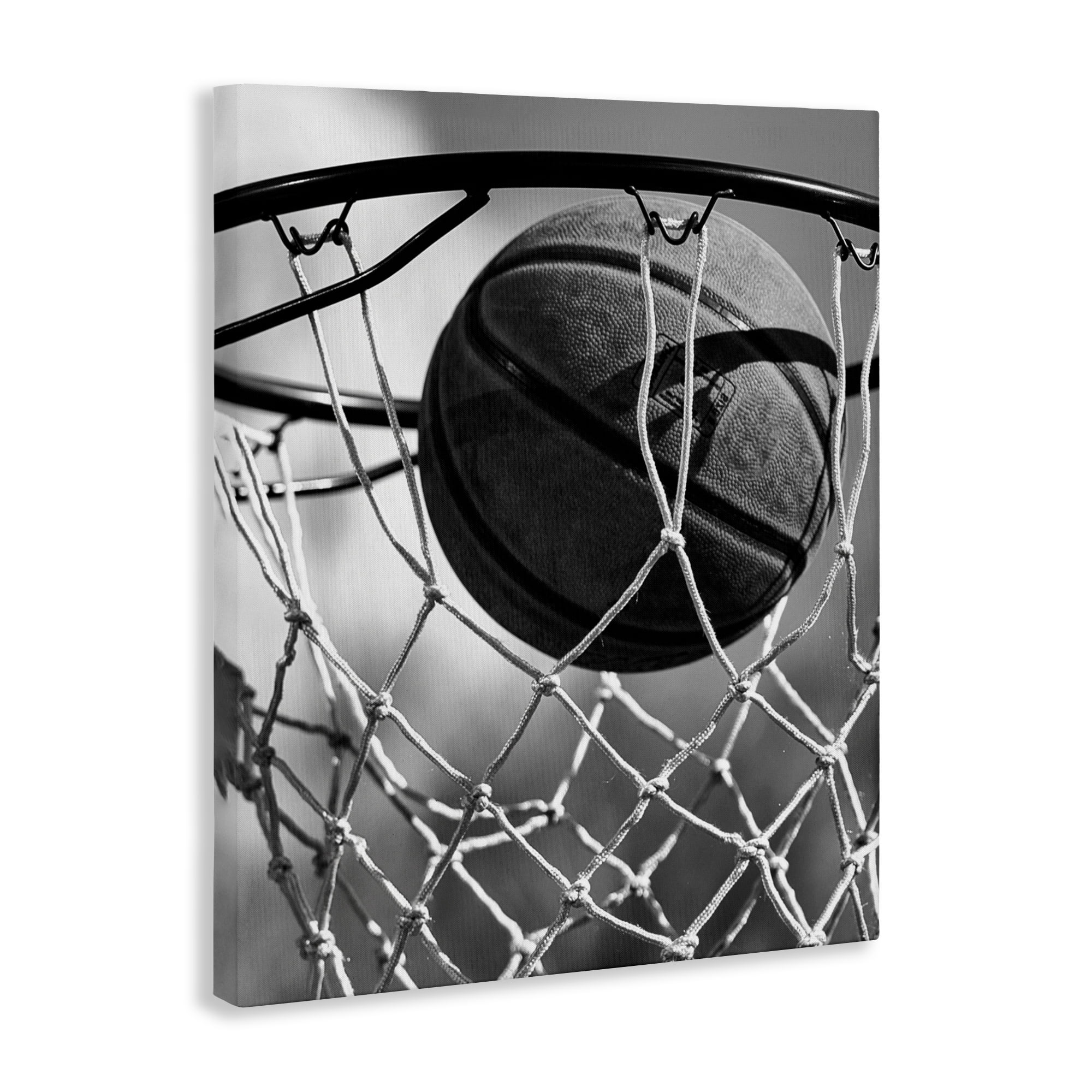 Stupell Industries Winning Basket Shot Canvas Wall Art, design by Marcus Prime