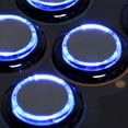 thumbnail image 2 of (8PCS 24MM clear button with blue LED) Original Qanba Illuminated Push Button 24MM Qanba Sanp In LED Buttons for Arcade Machine DIY Cabinet Machine JAMMA, 2 of 6