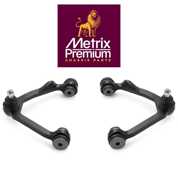 Metrix Premium Chassis Parts - Front Left & Right Upper Control Arm w Ball Joint & Bushing Assembly Kit Fits 04 Ford F-150 Heritage 4WD, 97-02 Expedition, 97-03 F-150, RK8722, RK8724, Made in Europe