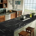 thumbnail image 2 of MaxxMarket 17.71" x 78.7" Marble Contact Paper Black/White Peel and Stick Wallpaper Thicken Self Adhesive Black Wallpaper for Countertops Cabinets Decorative Easy to Remove Upgrade, 2 of 15