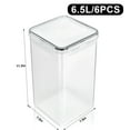 thumbnail image 6 of Sorbus 6-Pack Airtight Food Storage Containers (6.5L/219.79 Oz) with Locking Lids, Measuring Cups & Labels, 6 of 7