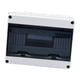 thumbnail image 1 of Caja de conexiones eléctricas de plástico IP66 impermeable para exteriores con interruptor MCB montado en panel 12 vías, 1 of 4