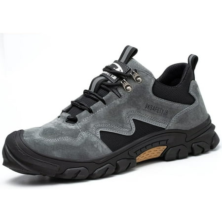Steel Toe Safety Shoes Puncture Proof Work Shoes for Men Oil Acid Alkali Resistant Work Sneakers