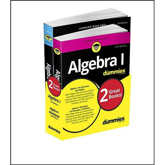 Algebra I for Dummies Book   Workbook Bundle, (Paperback)