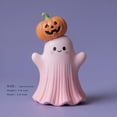 thumbnail image 2 of Halloween Pink Ghost Figurine Decor,Mini Cute Pink Statue with Pumpkin Holding, Decoration for Gift Props Tabletop Home Decorations, Halloween Gift Halloween-Themed Decorations, 2 of 7