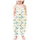 thumbnail image 1 of Odeerbi 2-13 Años Niñas Traje de Verano Dinosaurio Impresión Camisola Romper Casual Respirable Comfortable Overalls Correa Bib Pantalones En General Traje de Juego, 1 of 4
