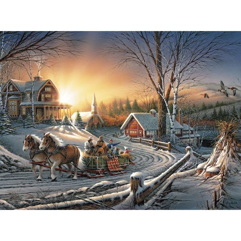 Buffalo Games Terry Redlin Winter Jigsaw Puzzle, 1000 Pieces