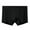 Black, variant on Men’s Stretch Cotton Boxers Briefs Digital Solid Breathable Close Fitting Underpants Comfortable Boxers