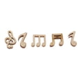 thumbnail image 4 of 100 Pieces Handmade Music Note Wooden Buttons, Delicate Wood Buttons for Sewing and Crafting Decorations,, 4 of 8