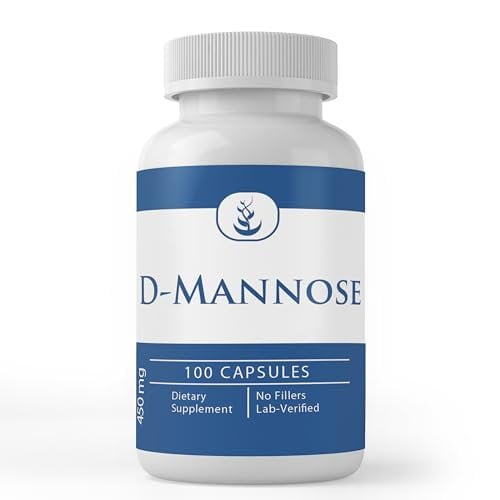 Pure Original Ingredients D-Mannose, 100 Capsules Always Pure, No Additives Or Fillers, Lab Verified