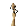 thumbnail image 2 of Black Woman Figurine Tabletop Sculpture Lady Statue Retro Collectible for Living Room Mantelpiece Decor, 2 of 9