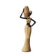 thumbnail image 2 of Figura de mujer africana, escultura de resina pintada a mano para decoración de mueble de TV Estilo C, 2 of 9