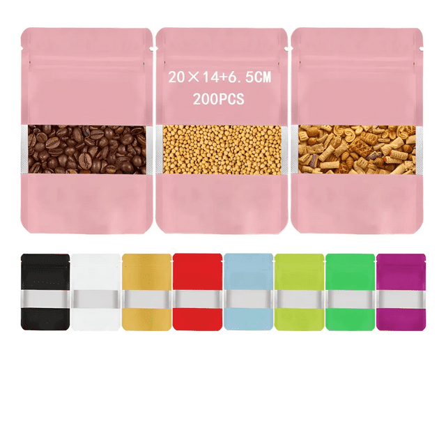 200 Bolsas De Plastico Para 180g 20x14cm