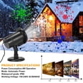 thumbnail image 4 of 2023 Christmas Snowflake Projector Lights, Indoor Outdoor Waterproof LED Snowfall Projection Lamp for Christmas, Holiday, Halloween, Party and Garden Xmas Decoration, Multi-colored, 4 of 9
