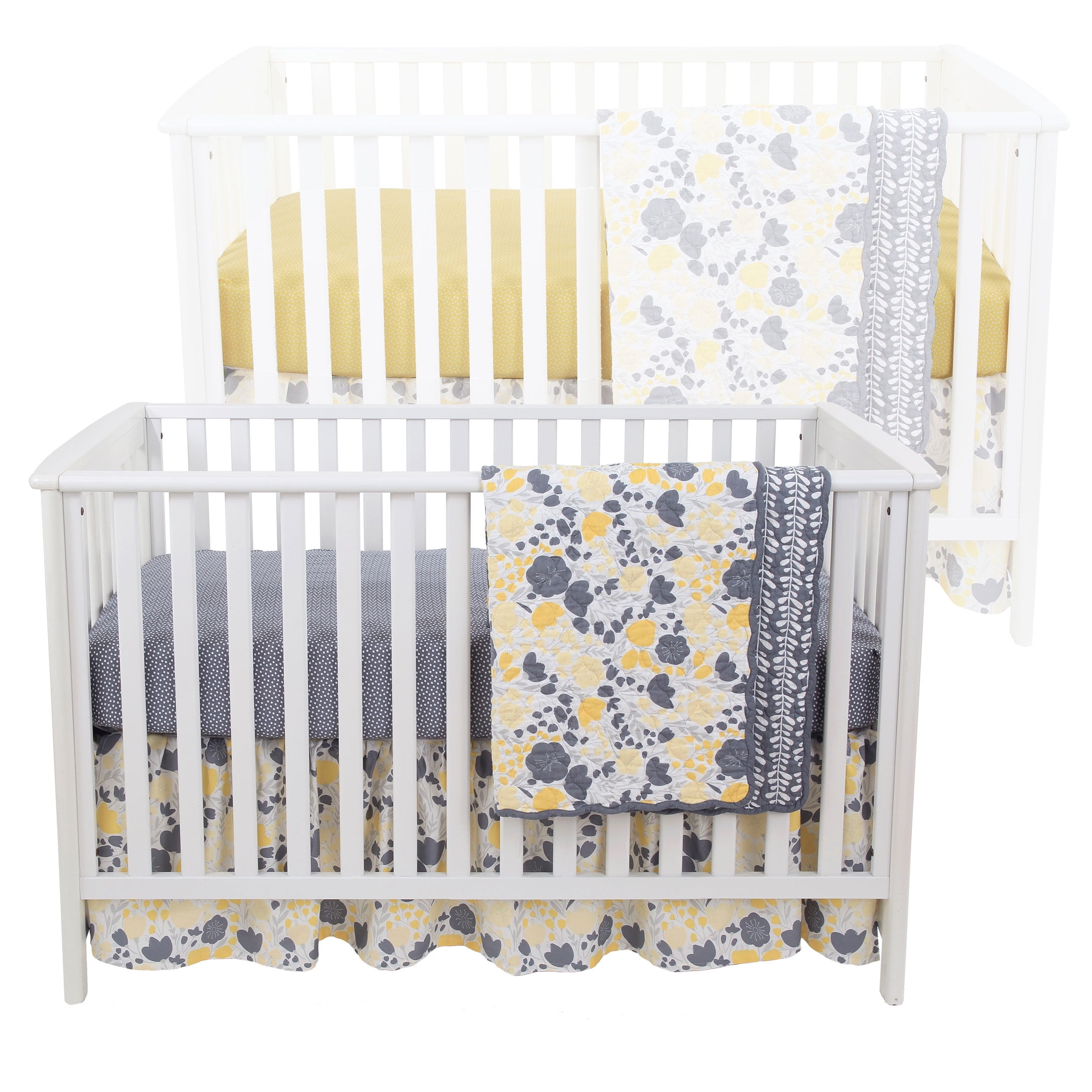 Balboa Baby 4 Piece Baby Girl Crib Bedding Set - Yellow ...