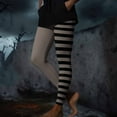 thumbnail image 6 of Halloween Striped Womens Tights Pant Witch Leggings Slim High Waist Comfy Soft Lounge Tredny Costume Party Trouser S-3XL, 6 of 6
