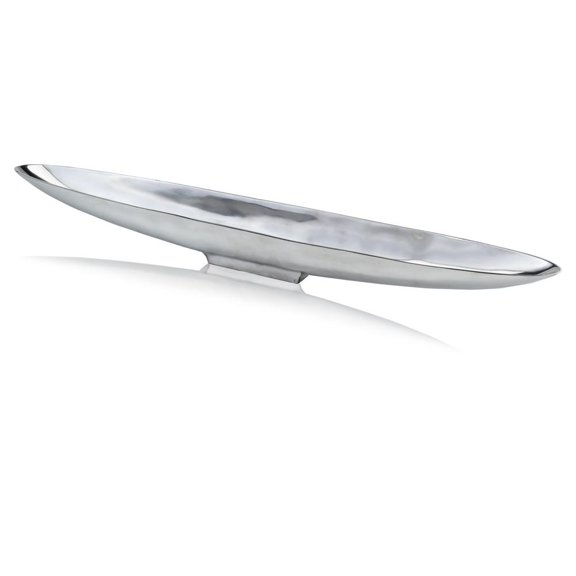 6'.5" X 47'.25" X 4'.5" Silver Aluminum Extra Large Long Boat Tray