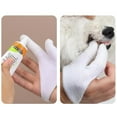 Lirau Dog Or Cat Finger Toothbrush 2 Fingers Cots Design For Easy Teeth