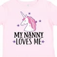 thumbnail image 4 of Inktastic My Nanny Loves Me Unicorn Girls Toddler T-Shirt, 4 of 5