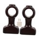 thumbnail image 1 of 2 soportes para barra de cortina, soporte para barra de cortina, barra de cortina multifuncional para dormitorio Café oscuro, 1 of 9