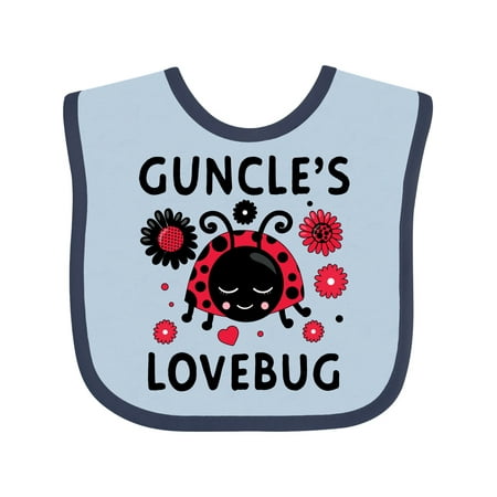 

Inktastic Valentine s Day Guncle s Lovebug Gift Baby Boy or Baby Girl Bib