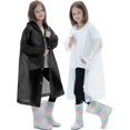 thumbnail image 3 of Lot de 2 Imperméables pour Enfants, Ponchos de Pluie Réutilisables avec Capuchon et Manches Imperméables pour Garçons et Filles, 3 of 6