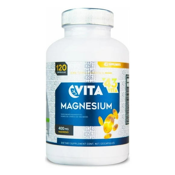 Magnesium 43 Vita Suplemento Alimenticio 120 Cápsulas