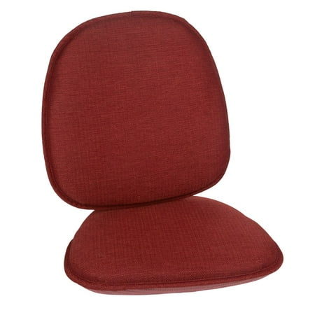 

Klear Vu Gripper Non-Slip Mid Century Modern Shell Chair Cushion Flame 2 Pack