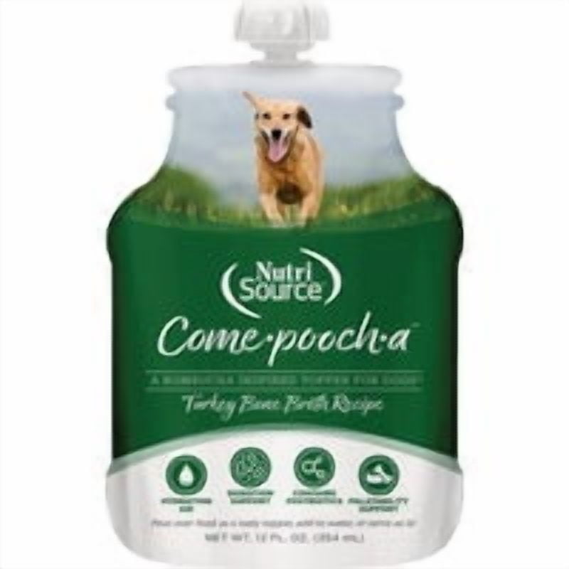 ADMC NutriSource Come-Pooch-a Bone Broth Dog Food Topper - Pack of 4 Bulk Restock Pack