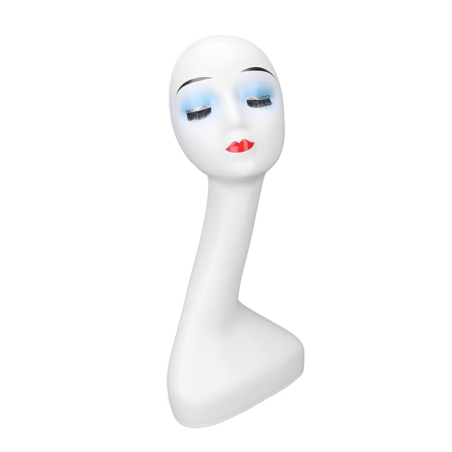 Cabeza de maniquí femenino, buena estabilidad, apariencia elegante, cabeza de exhibición de peluca inodoro para joyería para sombrero, exhibición de peluca