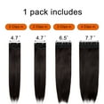thumbnail image 2 of LELINTA 18"/24" Clip In Hair Extensions 4 PCS Long Straight Curly Wavy Hair Extension Hairpieces for Women Girls Hair Extension Ponytail  Full Head with 11 Clips, 2 of 4