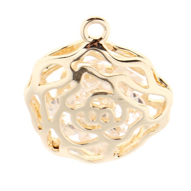 de rosas huecas, collar con colgante de circón, , pendientes, joyería, joyería para mujer y mujer, pa