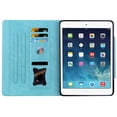 thumbnail image 2 of ELEHOLD for iPad mini 1/2/3/4/5 ,Premium PU Leather Card Slot Folio Stand Cover, Auto Wake/Sleep,Multiple Viewing Angles Magnetic Smart Shockproof Protective Cover,Skyblue, 2 of 6