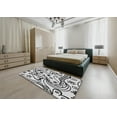 thumbnail image 5 of Ahgly Company Machine Washable Indoor Rectangle Transitional White Smoke Area Rugs, 7' x 10', 5 of 7