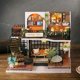 thumbnail image 4 of Wooden DIY hut jungle Momo Tea scaled cute shop exquisite ornaments furniture with dust cover, creative romantic birthday gift, 4 of 5