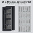 thumbnail image 2 of Kitims Magnetic Screwdriver Set, Ratcheting Precision Screwdriver Set 25 in 1 Compact Screw Driver Set Kit Multibit Mini Non-Slip Grip, Professional Repair Tool Kit for PC Phone Watch Electronic, 2 of 7