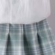 thumbnail image 5 of Odeerbi Camisa de Cuello de Marinero de Vestido Preppy de 2 Piezas de Niñas y Falda Plisada En Cuadro Uniforme Escolar Con Corbata, 5 of 8