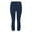 3#Dark blue, variant on WZXFASHION High Waisted Thermal Leggings Tummy Control Fleece Lined Warm Pants Brown S