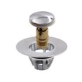thumbnail image 2 of Tapón de drenaje de fregadero de núcleo de bala de acero inoxidable de edición Universal con tipo de cesta Push sin desbordamiento emergente para baño oso de fresa Hogar, 2 of 5