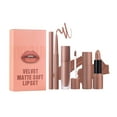thumbnail image 2 of Matte Lipstick Set Waterproof Long Lasting Lip Gloss Lip Liner 3-in-1 Lip Makeup Kit Non Stick Cup Nude Velvet Finish Soft Smooth Texture, 2 of 6